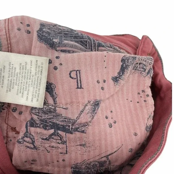 Pilcro And The Letterpress Pants Women's 25P Pink Denim Fit Slit Hem Crop Jeans - Picture 12 of 12